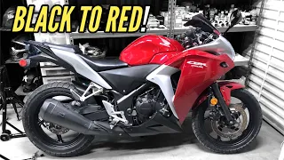 Honda CBR250R Project: Full Fairings / Fuel Tank Swap - Part 4