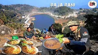 Survival Life Hot Spicy Current Noodle's Cooking on the Way Adventure Hiking Jafale, Raja Rani Taal