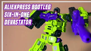 I BOUGHT A BOOTLEG DEVASTATOR - Transformers AliExpress 6-in-1 Devastator Unboxing/Review