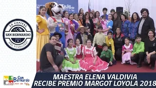 Maestra bicentenario Elena Valdivia es reconocida con premio Margot Loyola 2018