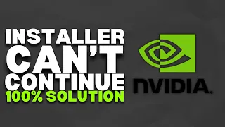 How To Fix NVIDIA Installer Cannot Continue Error (FASTEST WAY) | 2023 Easy