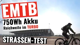 E-Bike 750Wh Akku Reichweitentest im Turbo - Wie oft kann ich das SC Freiburg Stadion umrunden?