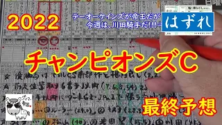 【チャンピオンズカップ2022】テーオーケインズが人気&実績共に断然。他にもクラウンプライド、ジュンライトボルトなども面白いが、川田騎手騎乗のシャマルで勝負!!!【最終予想】