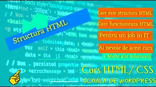 💻Care este structura unui document HTML - Tutorial HTML/ CSS - curs gratuit