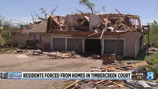 Residents forced from their homes in Timbercreek Court