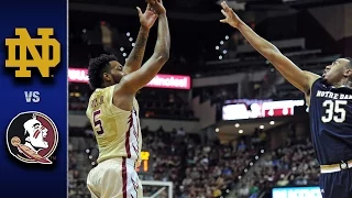 Notre Dame vs. Florida State Men's Basketball Highlights (2016-17)