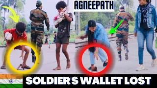 AGNEEPATH ||People Return the Wallet of Indian Soldier or not ||SOCIAL EXPERIMENT #armyprank