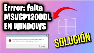 TUTORIAL:  resolver el error MSVCP120ddl