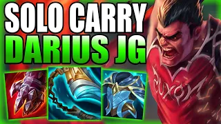 DARIUS JUNGLE IS A BEAST AT CARRYING SOLO Q GAMES BY HIMSELF! - Gameplay Guide League of Legends