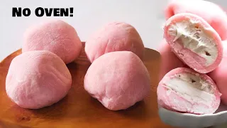 2 Ingredient MOCHI ICE CREAM without Microwave‼️ How to make 2 Ingredient Mochi Ice Cream [No Oven]