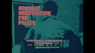 " HOSTAGE NEGOTIATION FOR POLICE PART 1 "  1977 POLICE / LAW ENFORCEMENT TRAINING FILM  XD39884