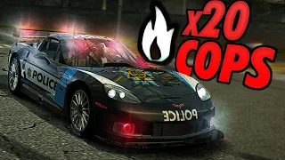Can I Escape 20 Real Cops in 20 minutes? NFS World is back online!