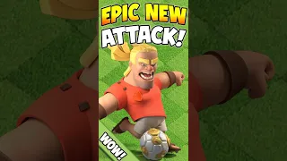 New Barbarian Kicker = WOW! BEST TH16 Attack Strategy in Clash of Clans #clashofclans #shorts