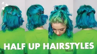 HALF UP HALF DOWN HAIRSTYLES FOR SHORT HAIR