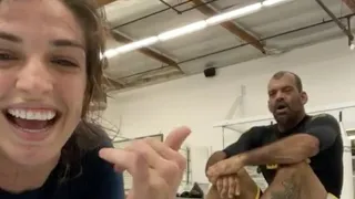 Mackenzie Dern Rolling With Her Dad Wellington "Megaton" Dias