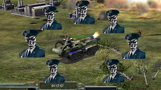 Generals Zero Hour Contra 007 China Tank 1 VS 7 Robot USA