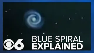 Blue spiral spotted in the skies over Hawaii