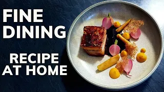 How to cook PORK BELLY like a pro AT HOME | Fine Dining Recipe