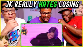 Jungkook *hates* losing at anything REACTION (Hilarious FAM😂)