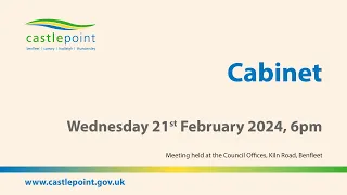 Cabinet - Wednesday 21st February 2024