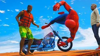 SPIDERMAN Water Ragdolls | GTA 5 Jumps/Fails #58 (Euphoria Physics | Funny Moments | Ragdoll)