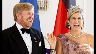 Queen Maxima and King Willem push aside royal protocol in unusual state dinner in Germany