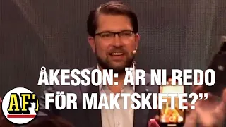 Åkessons tal på SD:s valvaka ”Är ni redo för maktskifte?”