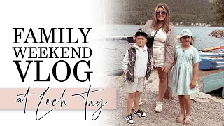 FAMILY OF 4 WEEKEND VLOG | SCOTTISH WEEKEND AWAY AT LOCH TAY HIGHLAND LODGES | Mama Reid