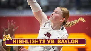 Baylor at Minnesota | Highlights | Big Ten Volleyball | 8/26/2023