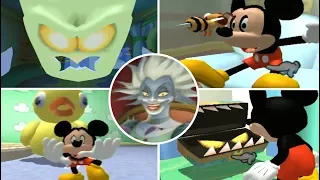 Magical Mirror Starring Mickey Mouse All Bosses | Boss Fights  (Gamecube)