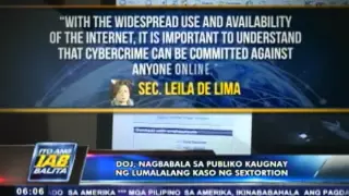 DOJ, nagbabala sa publiko kaugnay ng lumalalang  kaso ng sextortion