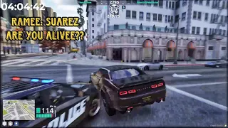 Cops Went Demon Mode On Suarez When He Tried to Help CG Escape The Cash Exchange Chase | Nopixel 4.0