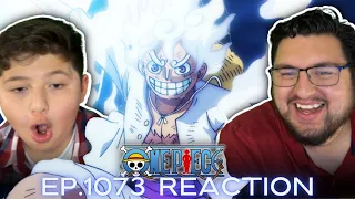 LUFFY WAS SHOCKINGLY AMAZING! | One Piece Episode 1073 | FATHER AND SON REACTION