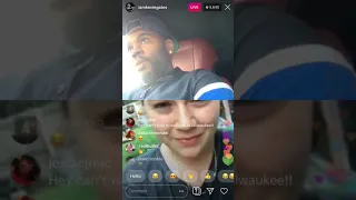 Kevin Gates wilding and interacting with fans on Instagram live