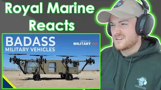 Royal Marine Reacts To 25 Badass Military Vehicles at Work in the U.S. Armed Forces - Military TV