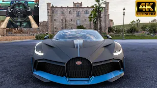 1500HP Bugatti Divo - Forza Horizon 5 | Steering wheel gameplay