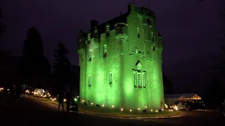 Crathes Castle in North East Scotland hosts Christmas at the Castle 2021 event with live performers