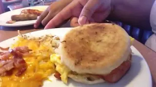 Mukbang Breakfast at Denny's with family