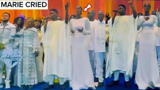 Marie CRYING As Moses Bliss & Marie WORSHIP God At Their WEDDING THANKSGIVING #trending #mosesbliss