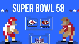 Playing Super Bowl 58 in retro bowl Kansas City Chiefs VS San Francisco 49ers