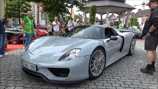 Porsche 918 Spyder Weissach visits car event