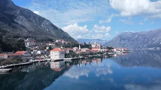 Prčanj, Bay of Boka Kotorska, Montenegro 04.03.2022.
