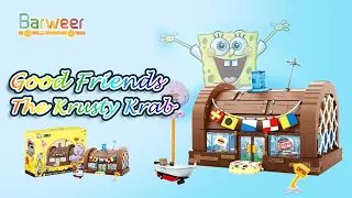 Unbox the LEGO MOC SpongeBob SquarePants Krusty Krab Restaurant set from Barweer!