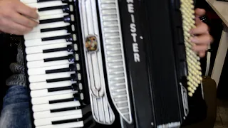 TOP ACCORDION WELTMEISTER SUPITA 120bass+New Straps&Original Hard Case~ DOUBLE TONE CHAMBER~CASSOTTO