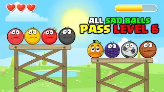 Red Gold Tomato Black Basketball Soccerball Birberry Ball Orange Ball - Sad Balls - Pass Level 6