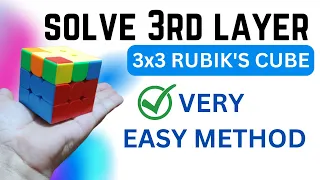 Solve Last Layer Of Rubiks Cube|Easy Method