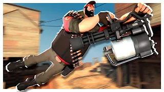 Team Fortress 2, Но Мы Можем Двигаться Только от Отдачи!