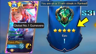 NEW SEASON 31! NEW BEST BUILD FOR GUINEVERE IS HEREEE! (auto winstreak) - MLBB