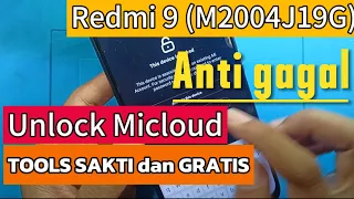 Cara Unlock Mi Account Redmi 9 micloud | bypass akun mi redmi 9 tool gratis |Micloud redmi 9 mudah