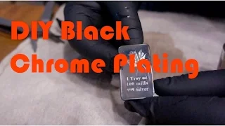 DIY Black Chrome Plating on Fake Silver
